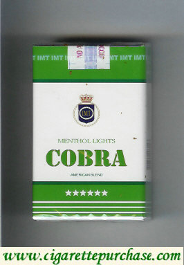 Cobra Menthol Lights cigarettes American Blend